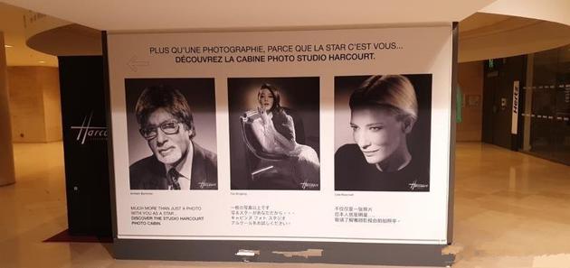 範冰冰的畫報被放置在羅浮宮外展示